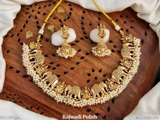Temple Jewelry – Rajwadi Polish | Timeless Tradition Meets Regal Glamour 